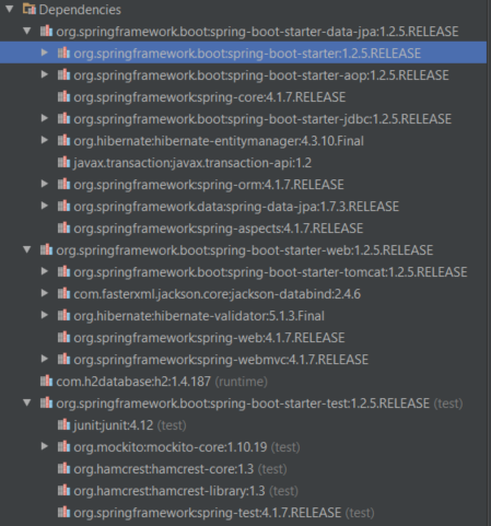 Spring Boot Dependencies